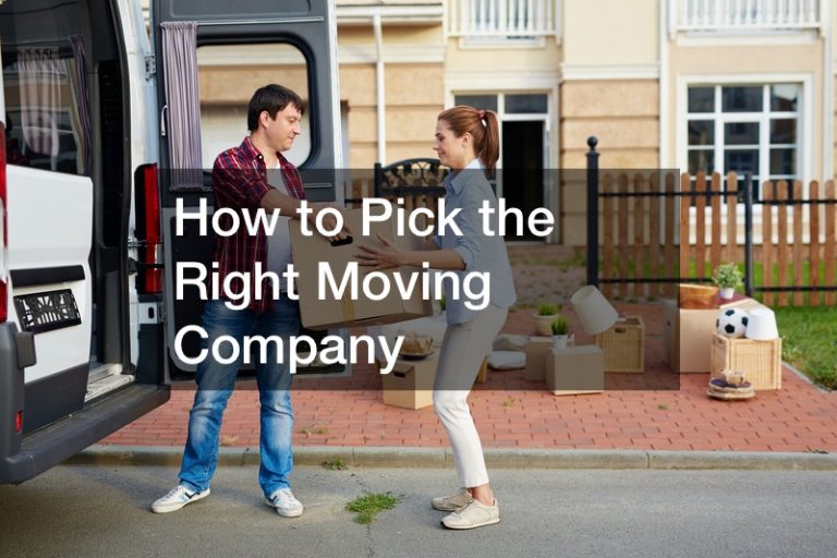 How to Pick the Right Moving Company