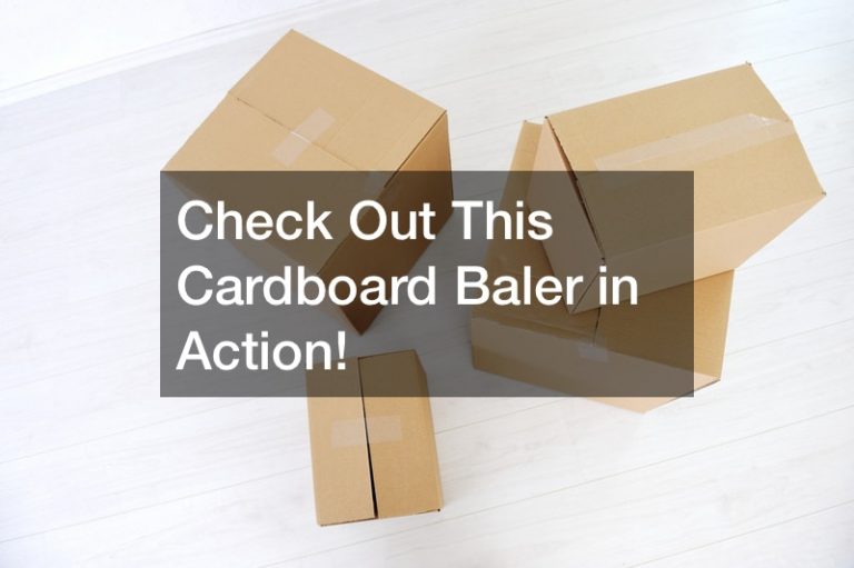Check Out This Cardboard Baler in Action!