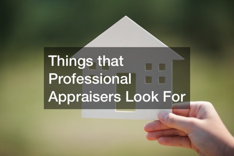 Things that Professional Appraisers Look For