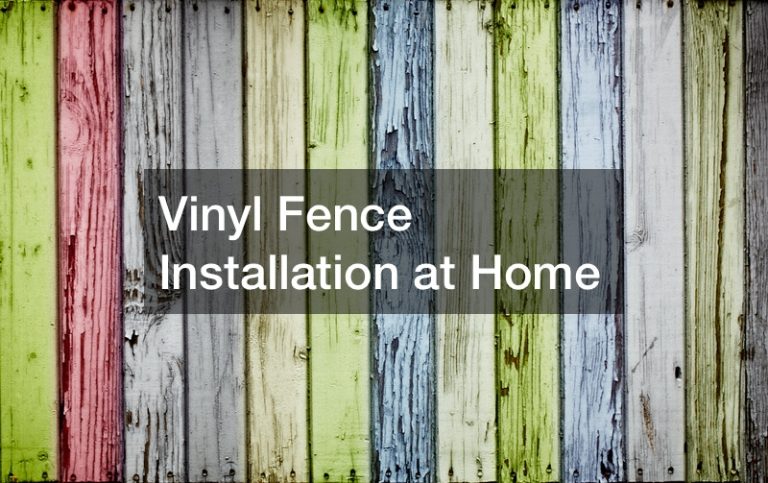 Vinyl Fence Installation at Home