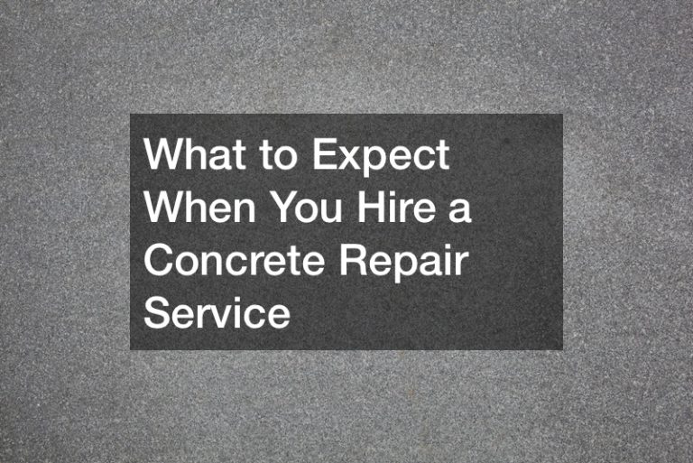 What to Expect When You Hire a Concrete Repair Service