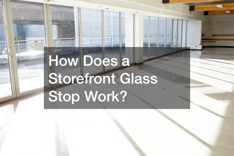 How should you install a commercial storefront door?