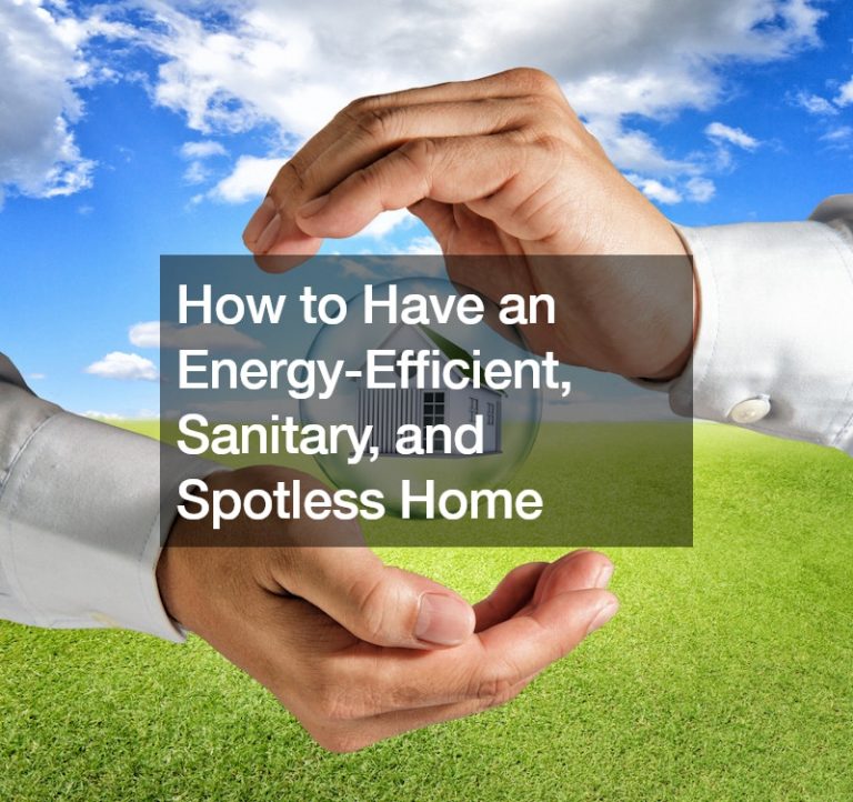 How to Have an Energy-Efficient, Sanitary, and Spotless Home