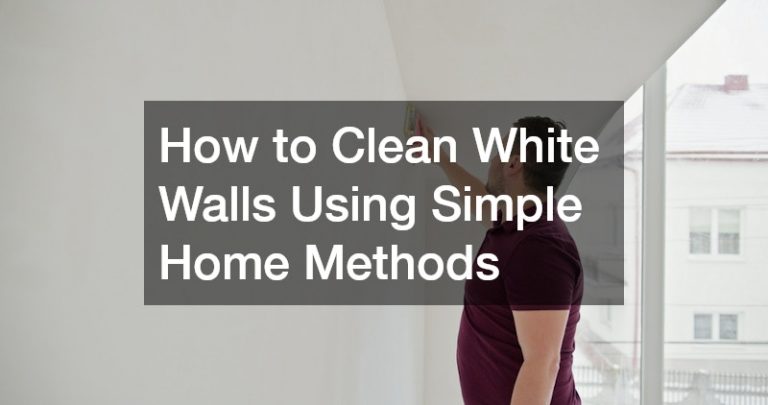 how to clean white walls