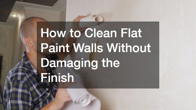 how to clean flat paint walls
