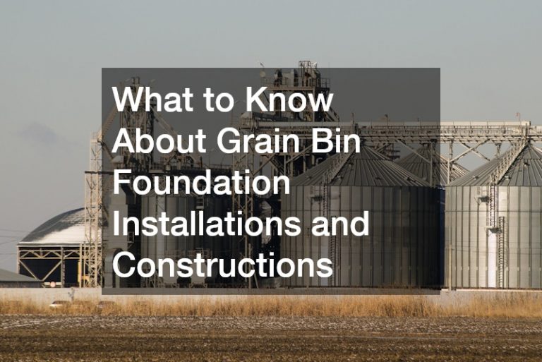 What to Know About Ground Bin Foundation Installations and Constructions
